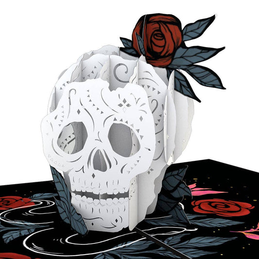 Rose Skull 5x7" Pop-Up Card