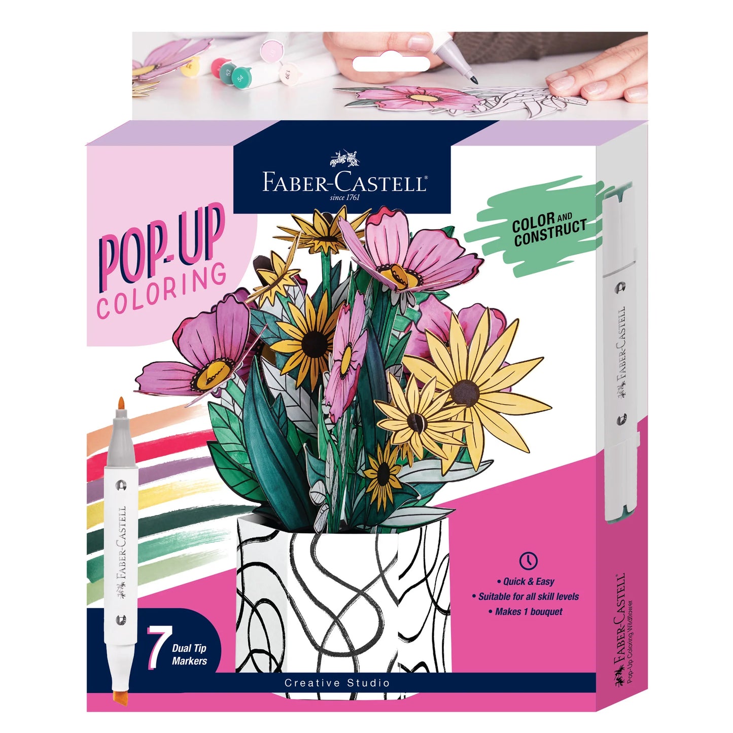 Pop Up Coloring Wildflower