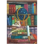 Globe in the Library Graduation Card