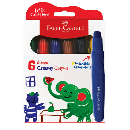 Little Creatives 6 Jumbo Creamy Crayons