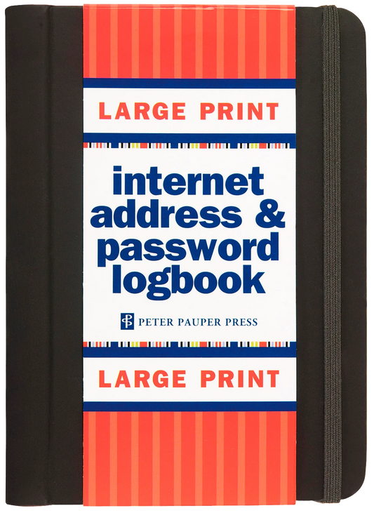 Internet Password Logbook - Large Print