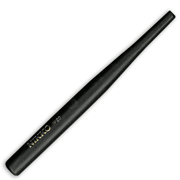 Nikko Pen Nib Holder N-20 in black wood, perfect for pairing with GNIB; available at stationery stores.