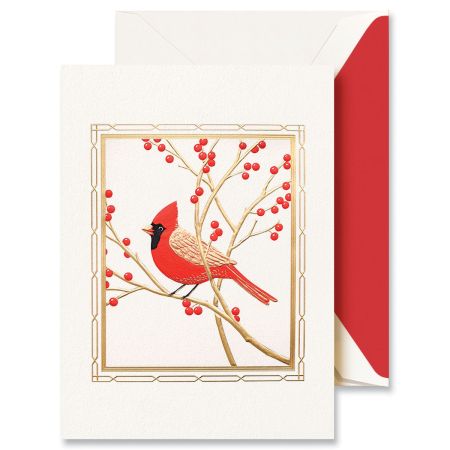 Crane & Co. Red Cardinal Christmas Cards - Boxed Set of 10