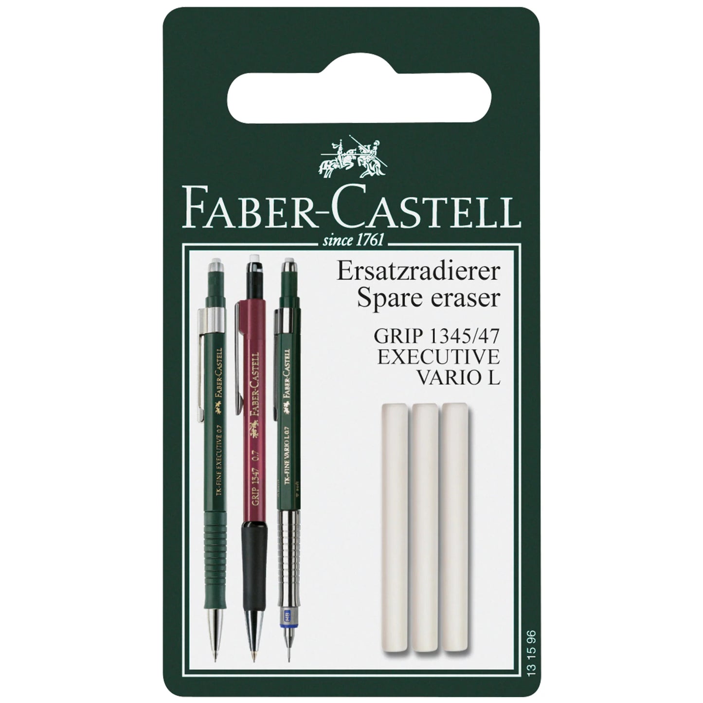 Faber-Castell - TK Fine Vario L Mechanical Pencil, Eraser Refill