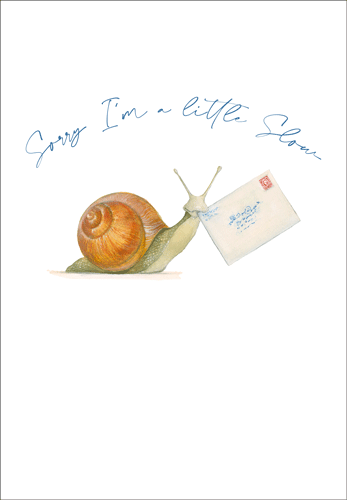 Snail Mail -Belated Birthday Greeting Card