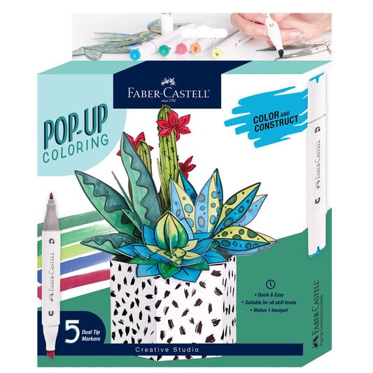 Pop Up Coloring Succulent