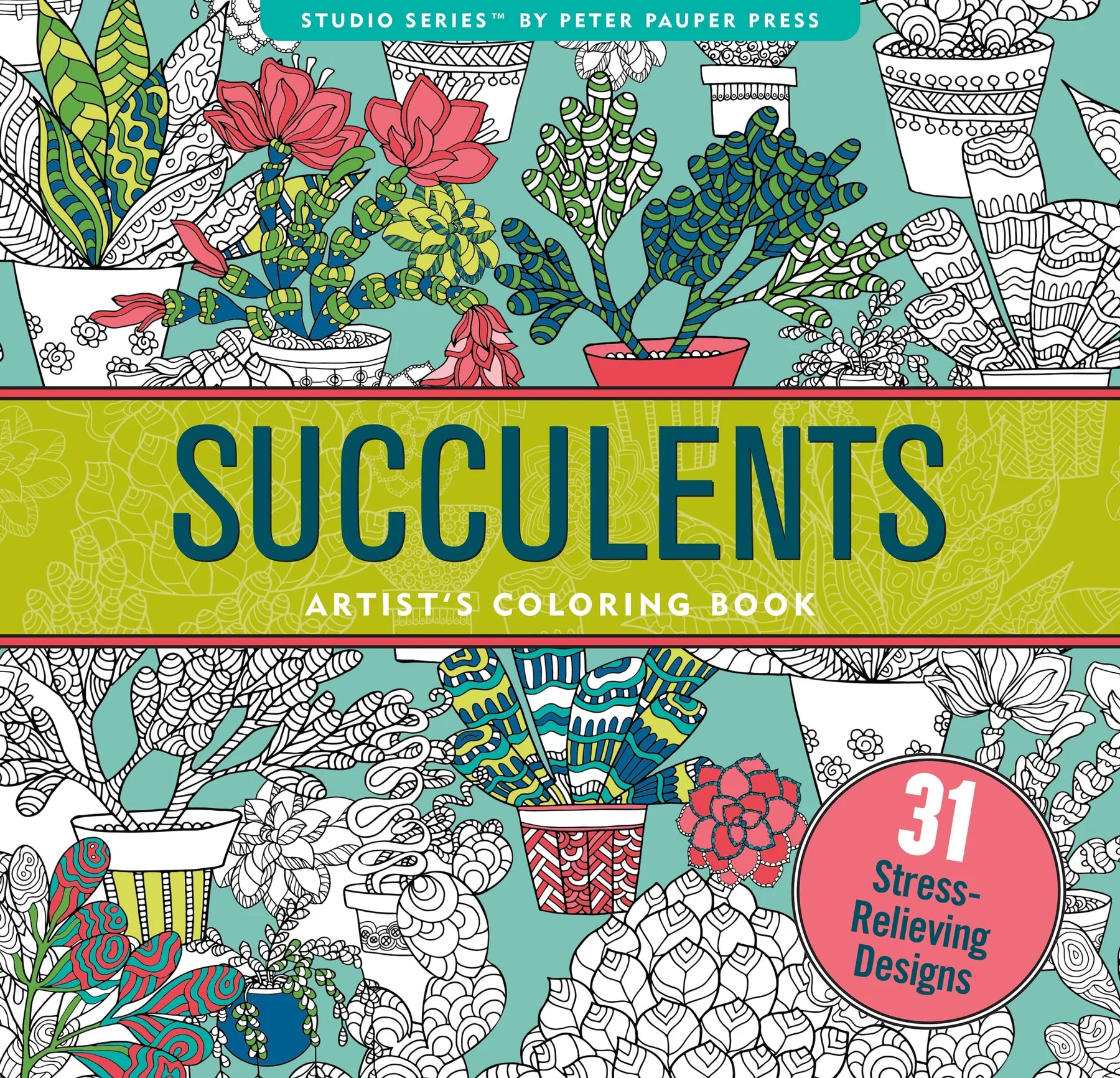 Artist Coloring Book Studio Series - Succulents - available at Occasions Just Write