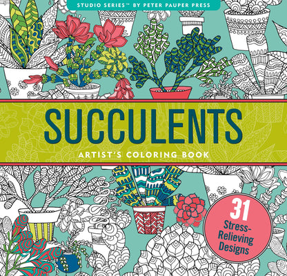 Artist Coloring Book Studio Series - Succulents - available at Occasions Just Write