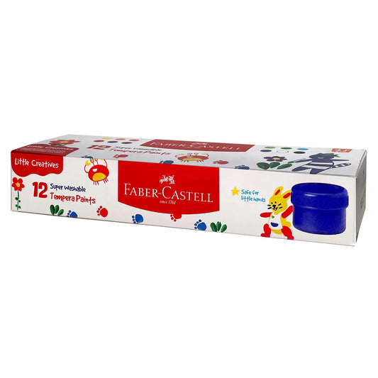 Little Creatives 12 Super Washable Tempera Paints