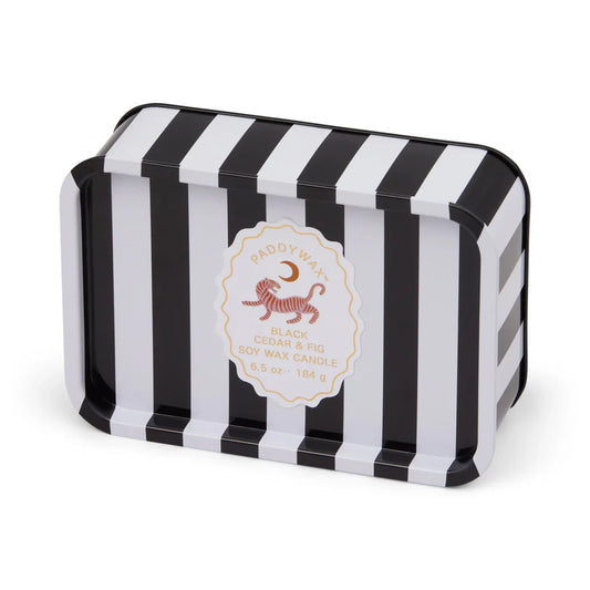 Black Cedar & Fig - 6.5 oz Tin Candle