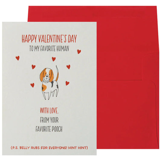 Your Favorite Pooch Valentines Card