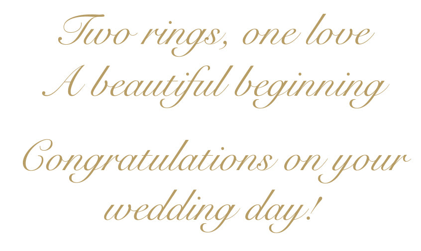 Doves and Rings Wedding Card with Foil