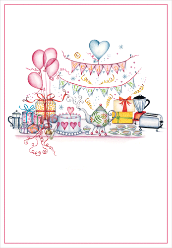Showered with Gifts - Wedding Shower Card