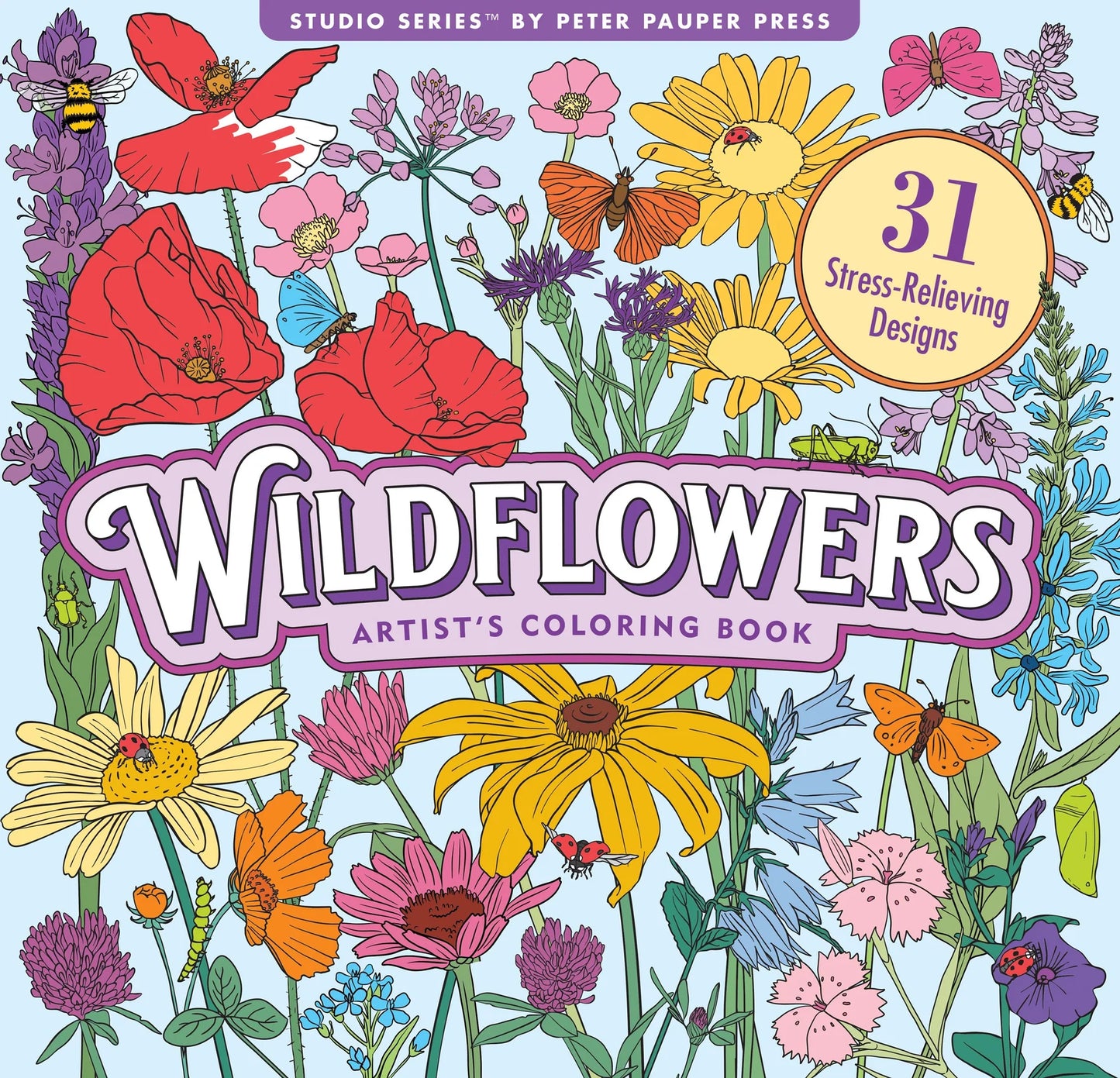 Artist Coloring Book Studio Series - Wildflowers - available at Occasions Just Write