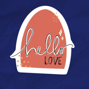 hello love sticker