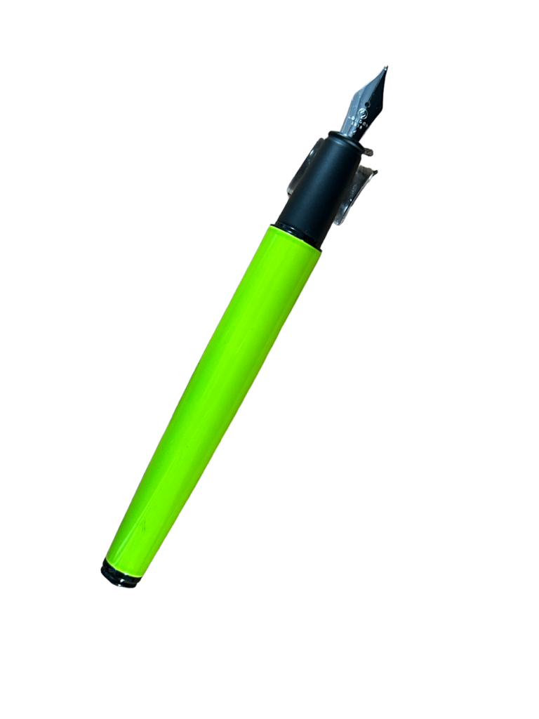 platignum fountain pen lime green